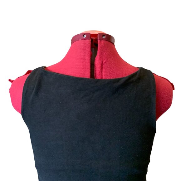 EVE LAVOIE - Short tunic dress black with pink grey - trees screen print medium - Picture 5 of 7